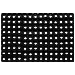 Fussmatte Gummiring 60x80cm offenschwarz ^ Outlet