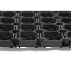 Fussmatte Gummiring 80x120cm offenschwarz ^ New
