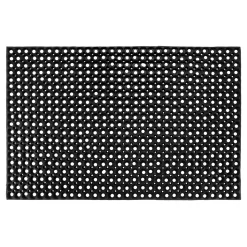 Fussmatte Gummiring 80x120cm offenschwarz ^ New