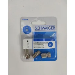 F-Verbinder Set f. 8 mm 2xF-St/1xF-Verb. ^ Schwaiger New