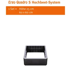 Hochbeet-System Ergo Quadro anthrazit Größe S ^ Garantia New