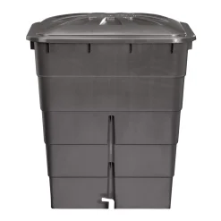 Regentonne eckig 300 L graphite grey inkl Deckel und Hahn ^ Garantia Outlet