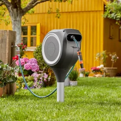 Gartenschlauchbox RollUp S m weiß ^ Gardena