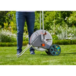 Schlauchwagen AquaRoll M Metall ^ Gardena Clearance