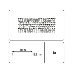 Gardinenband A 10 m weiß universal ^ Gardinia Clearance
