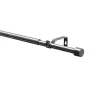 Gardinenstangen Set Kos Cap ausziehbar Durchmesser 16/19 mm 190-340 cm Edelstahl-Optik ^ New