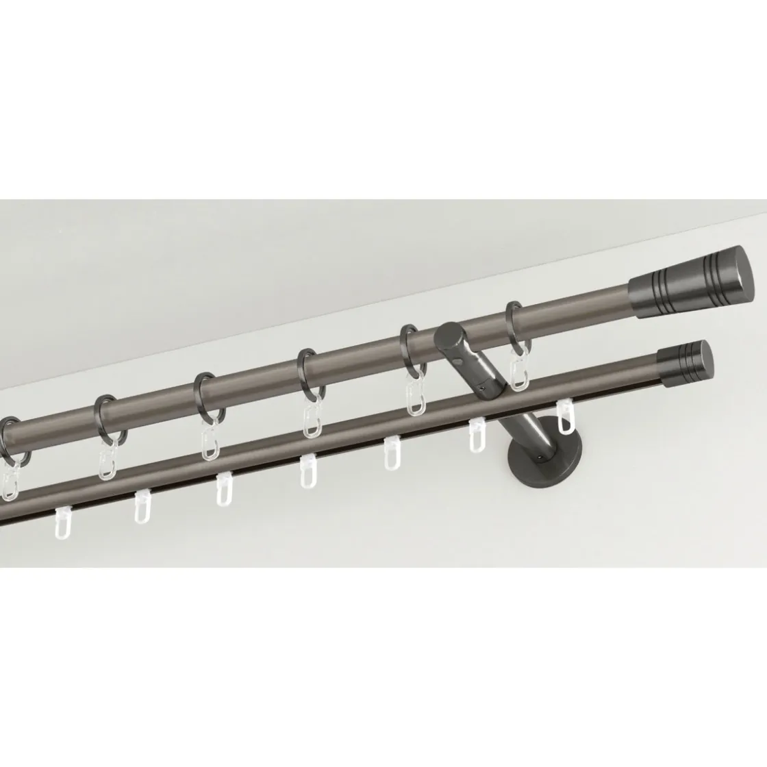 Gardinenstange Chicago mit Innenlauf Durchmesser 16 mm 120 cm titan ^ Gardinia Sale