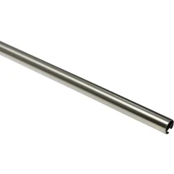 Gardinenstange Chicago mit Innenlauf Durchmesser 16 mm 160 cm Edelstahl-Optik ^ Gardinia