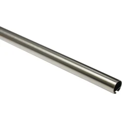 Gardinenstange Windsor mit Innenlauf Durchmesser 16 mm 160 cm Edelstahl-Optik ^ Gardinia Clearance