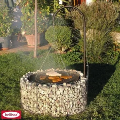 Garten-Feuerstelle mit Grill 92/72 x 40 cm ^ Outlet