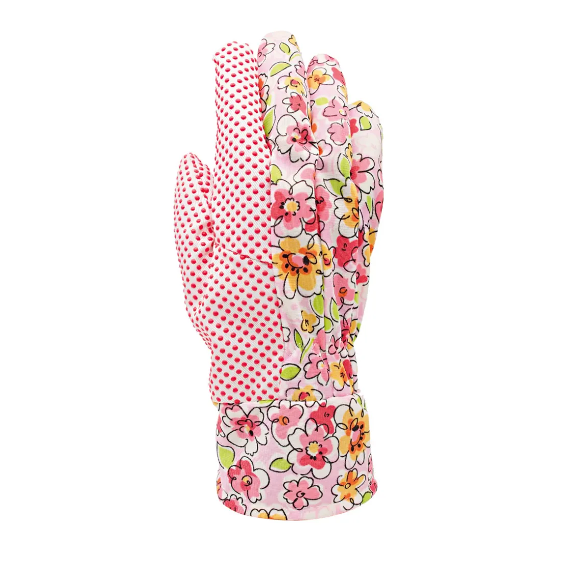 Gartenhandschuh Damen geblümt mit Noppen Größe 8 ^ Best