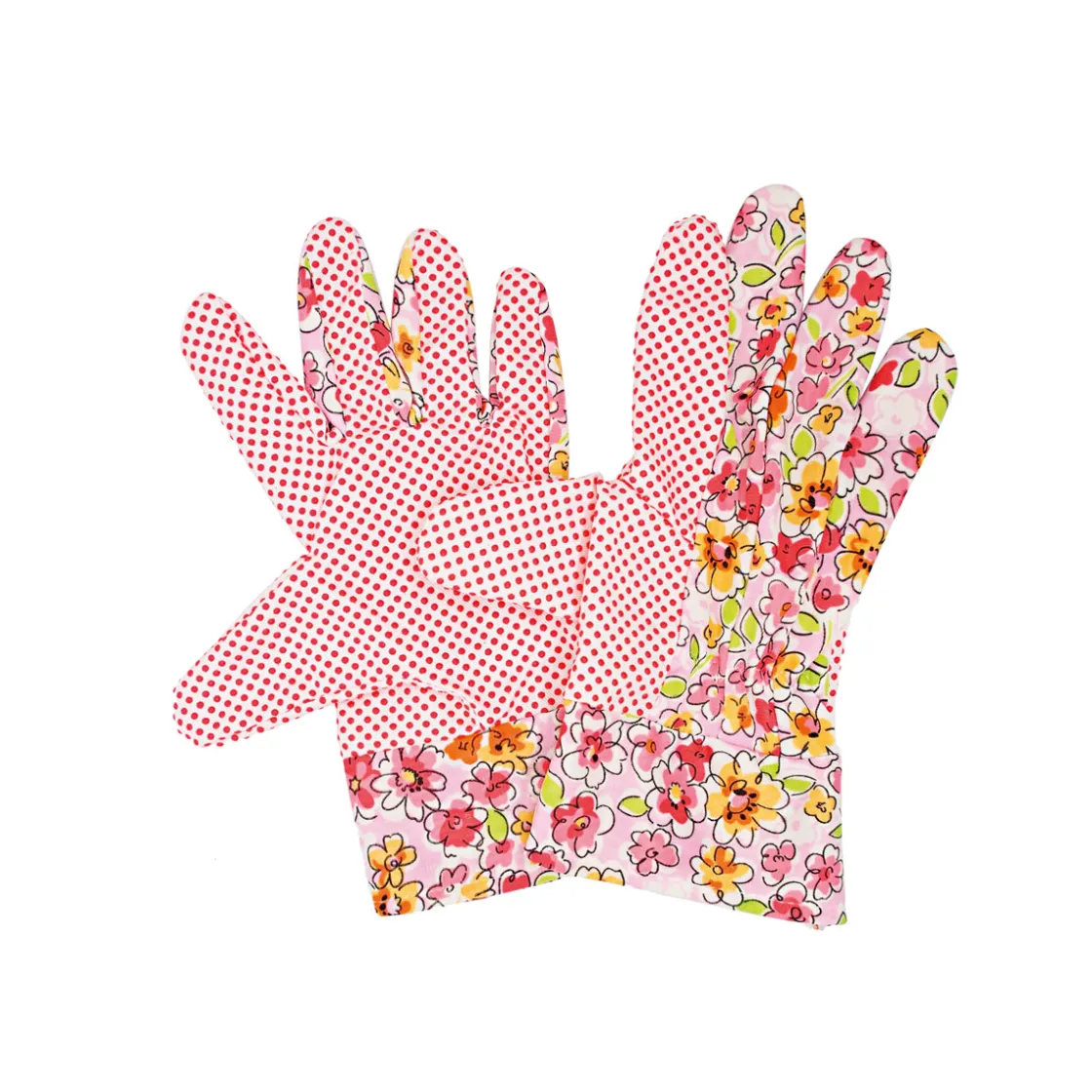 Gartenhandschuh Damen geblümt mit Noppen Größe 8 ^ Best