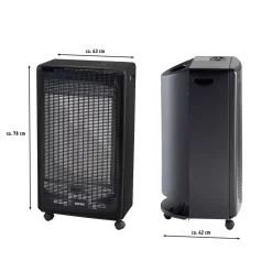 Gas Heizofen Blue Flame mit ThermostatHGO 4200/4 BFT Eco ^ Rowi Sale