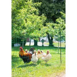 Geflügelnetz PoultryNet Doppelspitze 2500 x 106 cm dunkelgrün ^ New