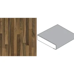 Küchenarbeitsplatte nussbaum butcherblock hell 4100 x 600 x 39 mm ^ Getaelements