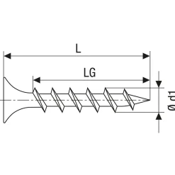 Schnellbauschraube B 3,9 x 35 ^ Gix