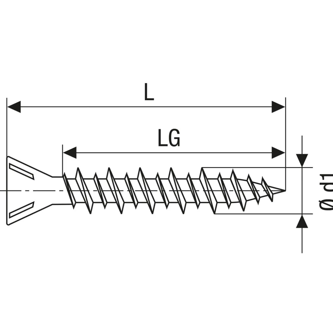 Trockenbauschraube C für Gipsfaser 3,9 x 25 ^ Gix New