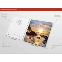 Glas-Art Island 30 x 30 Glasbild ^ Pro-Art Clearance
