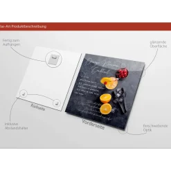 Glas-Art Orange 20 x 20 Glasbild ^ Pro-Art Discount