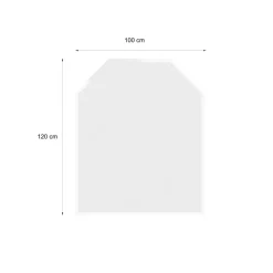 Glasbodenplatte 8mm Sechseck100x120cm ^ Valo Outlet