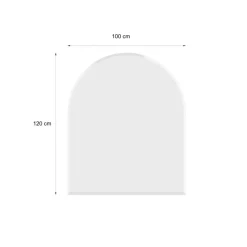 Glasbodenplatte Rundbogen 120 x 100 cm ^ Valo Best