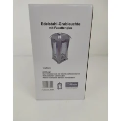 Grablampe Edelstahl mit Facettenglas matt ^ Sale
