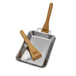 Grillpfännchen 2er Set 19,5 x 12,6 x 2 cm ^ Steuber New