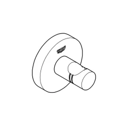 Bademantelhaken Essentials silber 4,5x Durchmesser 5,4 cm ^ Grohe Online