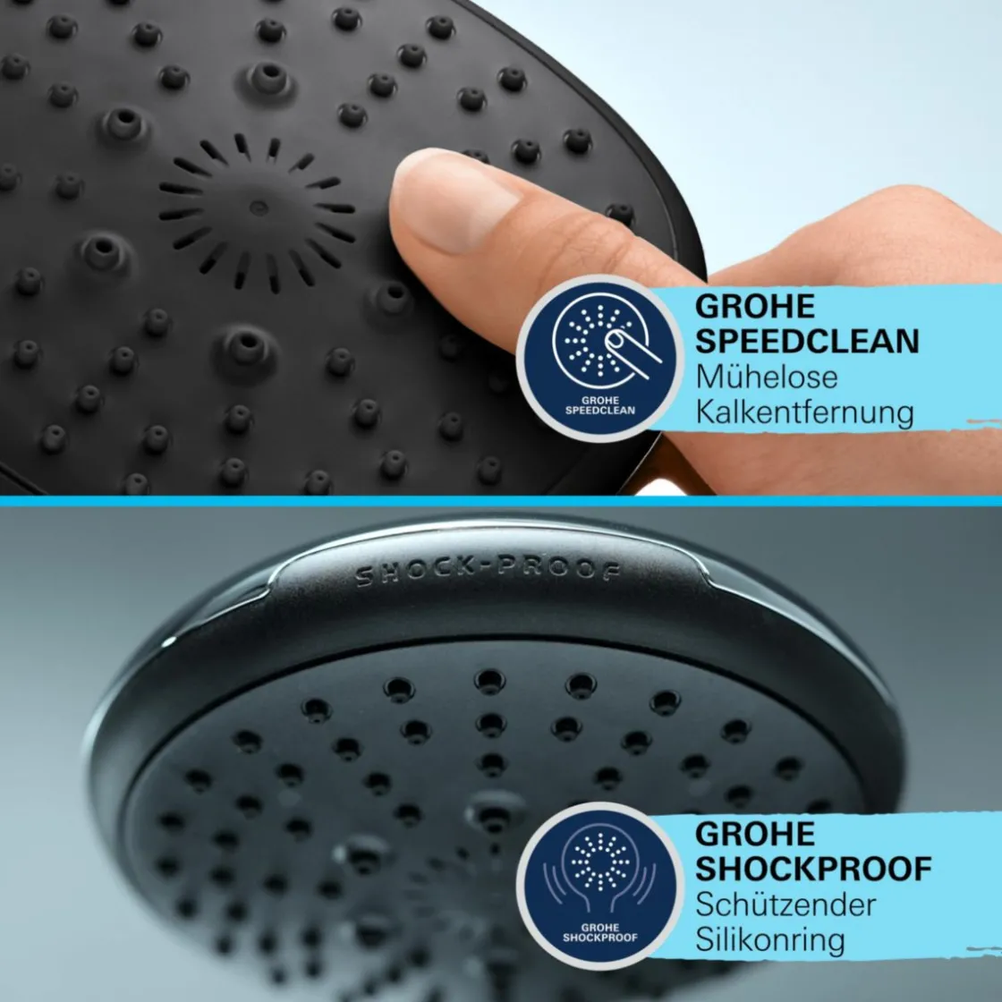Brausestangenset Vitalio Comfort 110 2 Strahlarten (Rain, Jet) ^ Grohe Hot