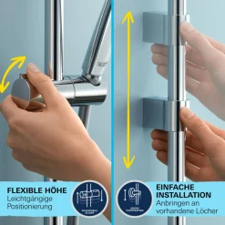 Brausestangenset Vitalio Comfort 110 2 Strahlarten (Rain, Jet) ^ Grohe Hot