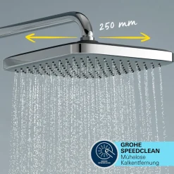 Duschsystem Vitalio Comfort 250 Flex mit Umstellung für die Wandmontage ^ Grohe Best