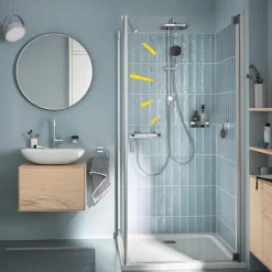 Duschsystem Vitalio Comfort 250 Flex mit Umstellung für die Wandmontage ^ Grohe Best