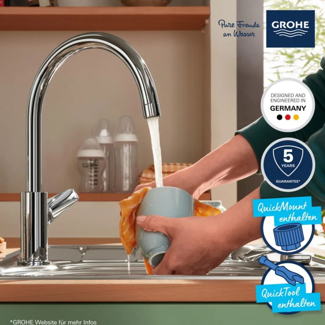 Einhand-Spültischbatterie Start Edge 1/2" ^ Grohe Clearance