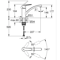 Einhand-Spültischbatterie Start1/2