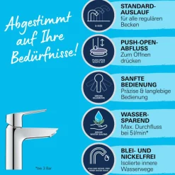Einhand-Waschtischbatterie Start 1/2