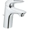 Einhand-Waschtischbatterie Eurostyle S-Size Hebel offen chrom ^ Grohe Discount