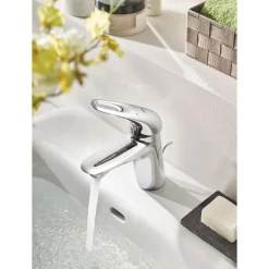 Einhand-Waschtischbatterie Eurostyle S-Size Hebel offen chrom ^ Grohe Discount
