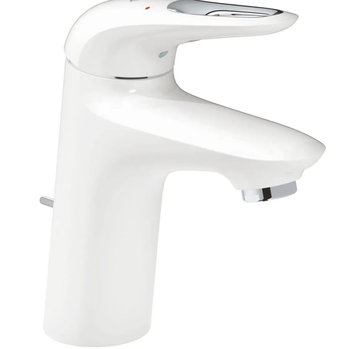 Einhand-Waschtischbatterie Eurostyle S-Size Hebel offen moon white/chrom ^ Grohe Best