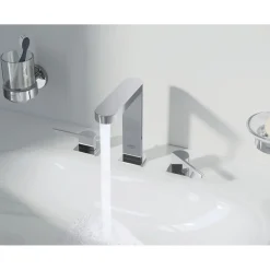 Halter mit Glas Essentials silber 10,6 x 9,9 cm ^ Grohe Online