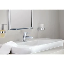 Halter mit Seifenspender Essentials Durchmesser 7,2 x 12,6 cm ^ Grohe Best