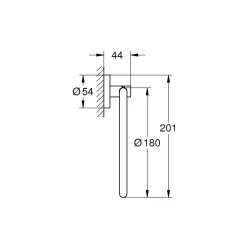 Handtuchring Essentials silber Durchmesser 18 cm ^ Grohe Best