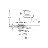 Standventil Eurodisc Cosmopolitan chrom Durchmesser 4,9 x 13,4 cm ^ Grohe Clearance