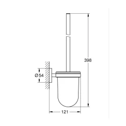Toilettenbürstengarnitur chrom ^ Grohe Sale