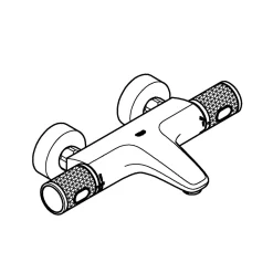 Wannenbatterie Precision Feel chrom 31,3 cm ^ Grohe Online