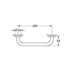 Wannengriff Essentials Metall 29,5 cm ^ Grohe Discount