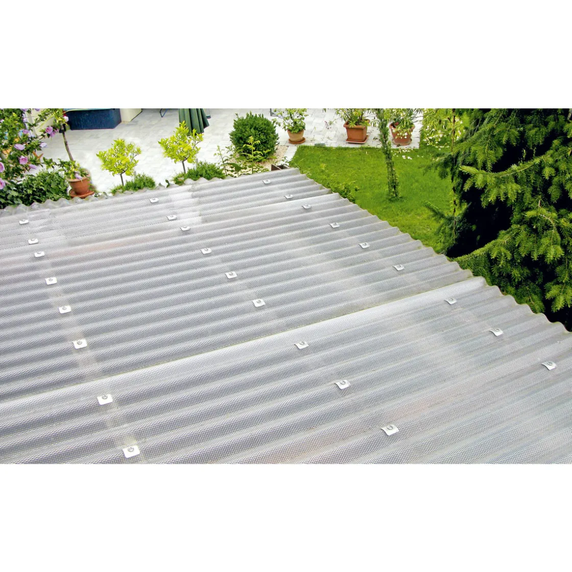 PVC Wellplatte Prisma klar 200 x 90 cm ^ gutta Outlet