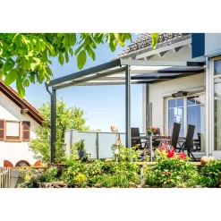Terrassenüberdachung 4 x 3 m anthrazit ^ gutta