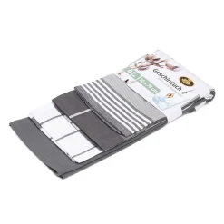 Geschirrtücher 100% Baumwolle 4er Pack 50x70cm anthrazit ^ Gözze Sale
