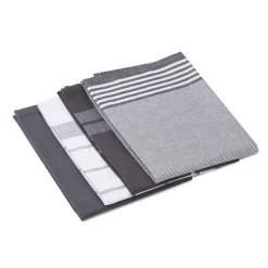 Geschirrtücher 100% Baumwolle 4er Pack 50x70cm anthrazit ^ Gözze Sale