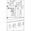 Haken f. Stoffoese m. Rol+Gl.transp 10er ^ Gardinia Online